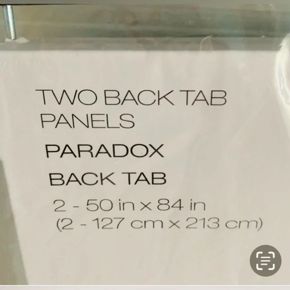 DKNY Paradox Ivory Sheer Curtain Pair 50” x 84” - Picture 4 of 5